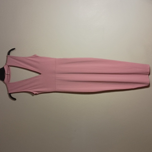 Fashion Nova Pink Vee Neck Body Con Dress - Picture 3 of 7